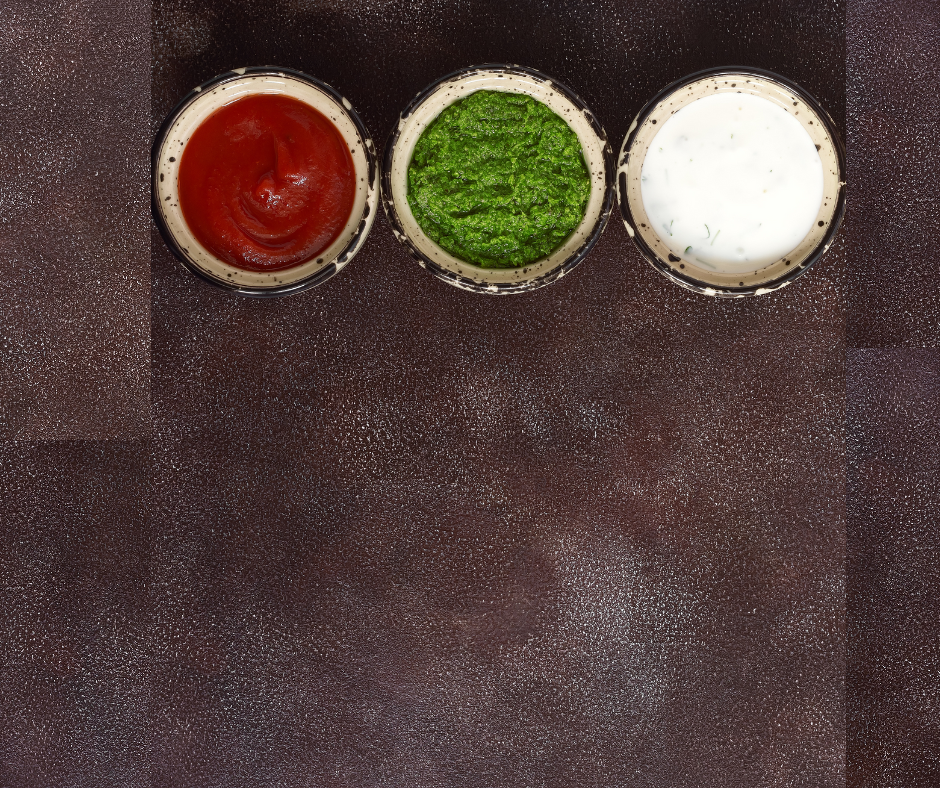 Red sauce, green sauce, white sauce Oh My!