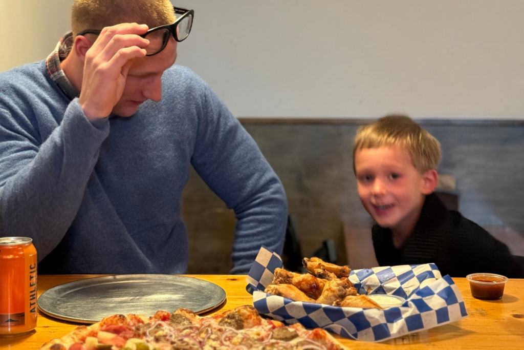 pizza Boise lunch | fresh pizza Boise | quick pizza lunch Boise | New York style pizza Boise | Wiseguy Pizza Pie Boise | pizza slices Boise | best lunch pizza Boise
